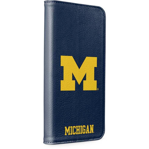 University of Michigan M Logo iPhone 15 Pro Folio Case